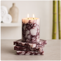 Calcutta Viola Marble Scented Candle Jar | Handcrafted